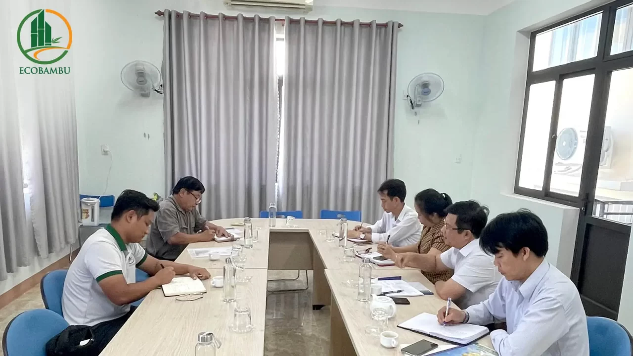 EcoBambu làm việc với UBND huyện Ba Tơ về việc mở rộng DT trồng tre